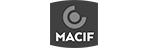 Grey Macif logo.